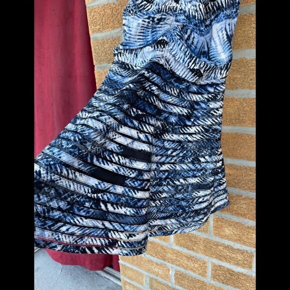 Parker Barbed Wire Mesh Fit and Flare Mini Dress XS - Picture 3 of 11